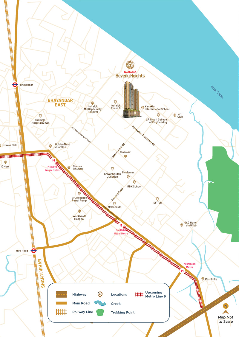 Kanakia High Life Strategic Location Map